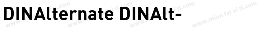 DINAlternate DINAlt字体转换